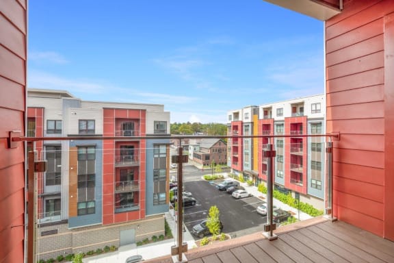 View From Balcony at 21 East Apartments, North Attleboro, 02760