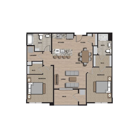 Floor Plan  A-2G Floor Plan at 21 East Apartments, North Attleboro, MA, 02760