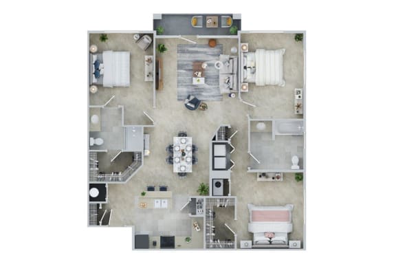 Floor Plan  1526 Sq. Ft 3 BED - 2 BATH | Collins 2 at Alexander at Patroon Creek, Albany, 12206