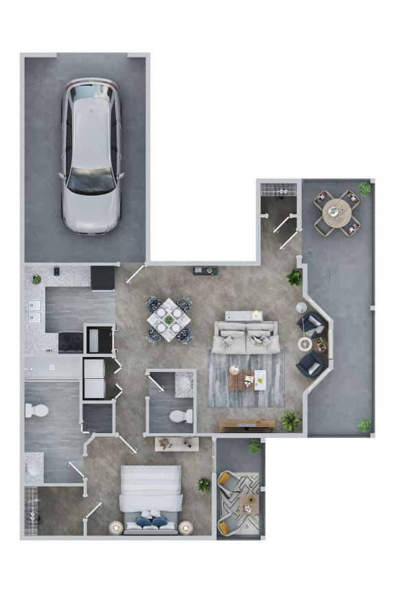 775 Square-Feet C Floor Plan Unit at Mansions at Delmar in Delmar, NY