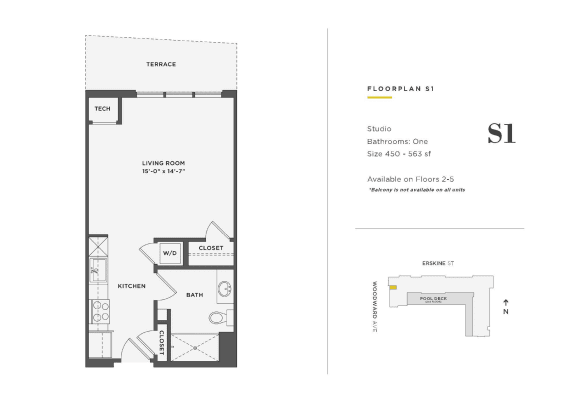 Floor Plan  Studio Unit - S1