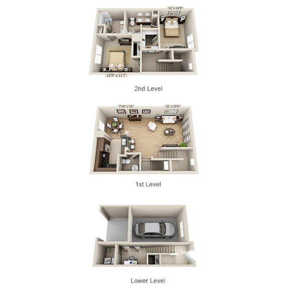 B2ATG Floor Plan B2ATG Floor Plan at The Estates at Ballantyne, North Carolina, 28277