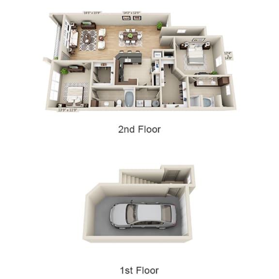 B3BG Floor Plan B3BG Floor Plan at The Estates at Ballantyne, North Carolina