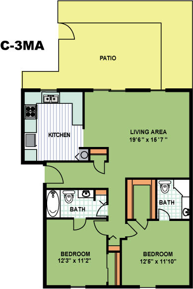 Floor Plans of Sebring Court in Indianapolis IN