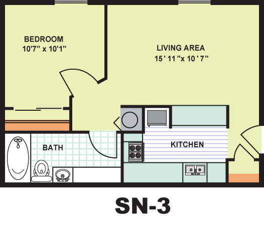 Floor Plans of Sebring Court in Indianapolis IN