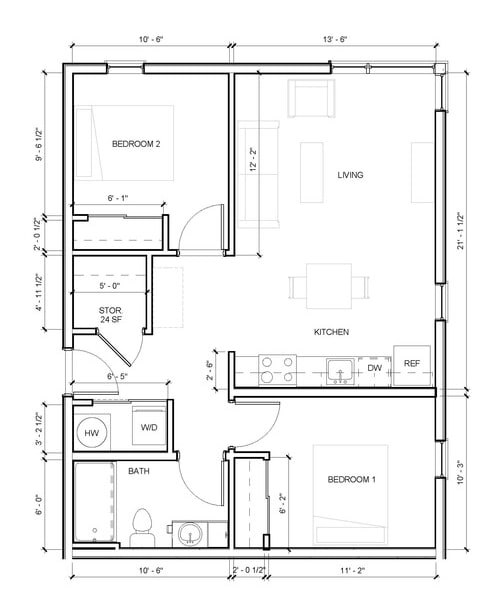  Floor Plan 2X1