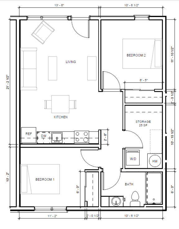  Floor Plan 2X1 A