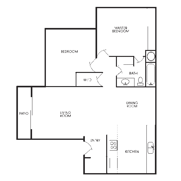 Floor Plan Two Bedroom