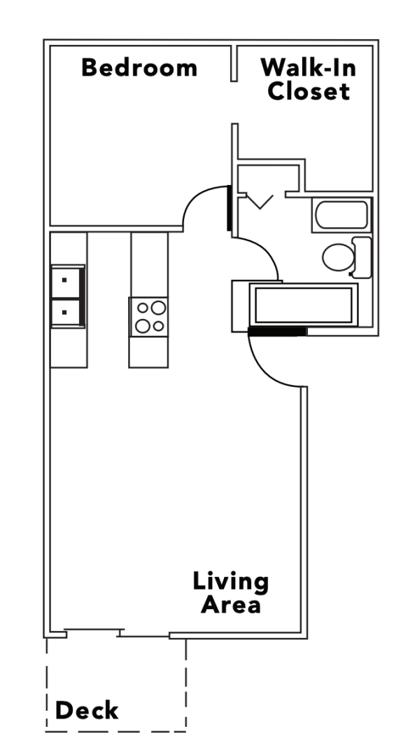 Floor Plan  Countryside | 1x1 750 square feet