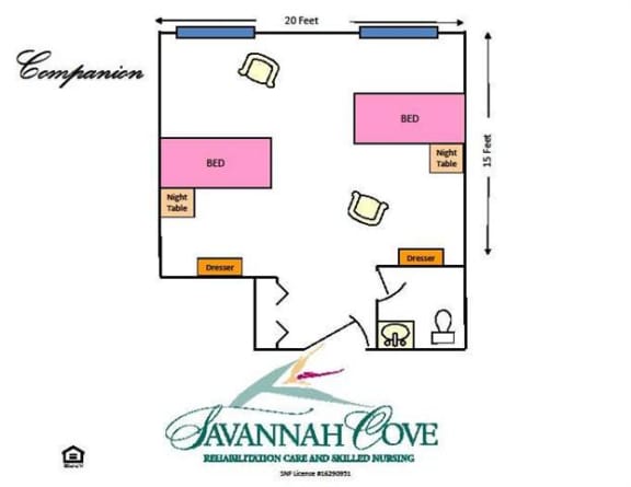 Maitland Companion Floor Plan at Savannah Cove of Maitland, Florida, 32751