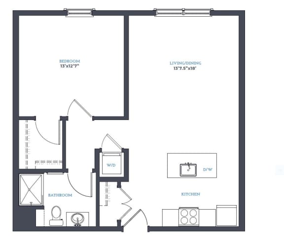 A3 Floor Plan at Canfield Park at Fairfield Metro, Bridgeport, 06605