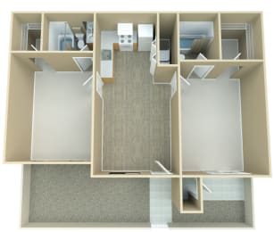 Floor Plan  2 Bed | 2 Bath - The Flats At Peoria IV