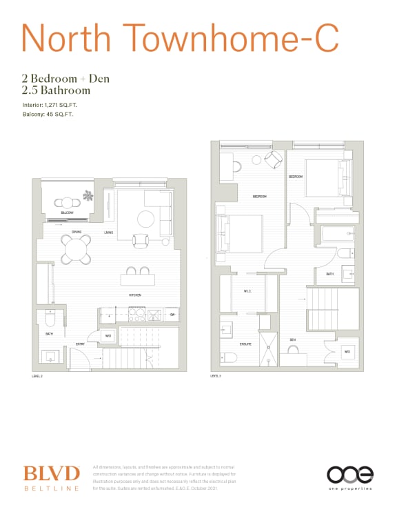 North Townhome- C North Townhome- C at BLVD Beltline, Calgary, T2G 2K4