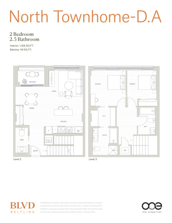 North Townhome- D A North Townhome- D A at BLVD Beltline, Calgary, Alberta