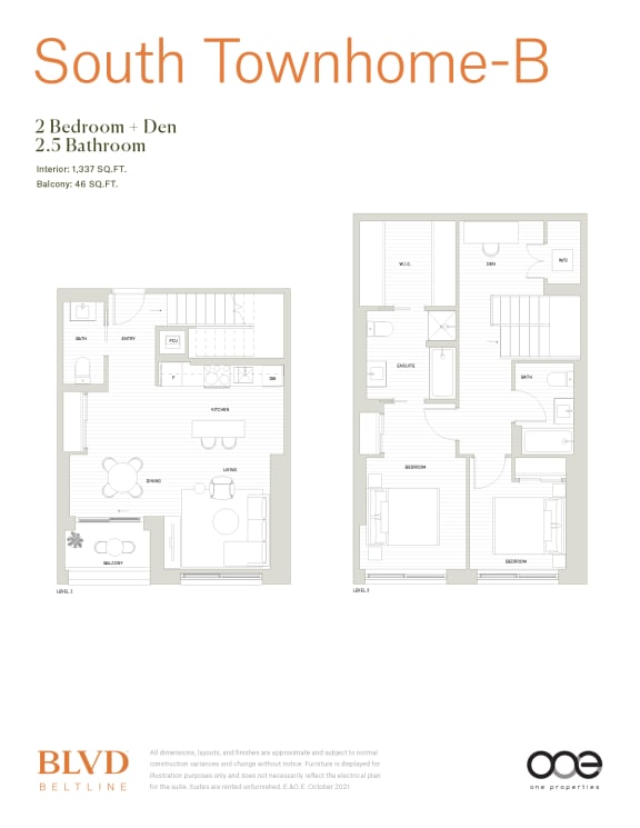 South Townhome- B South Townhome- B at BLVD Beltline, Alberta, T2G 2K4