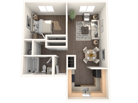 Aspire Eugene Apartments Cascade Floor Plan