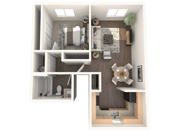 Aspire Eugene Apartments McKenzie Floor Plan