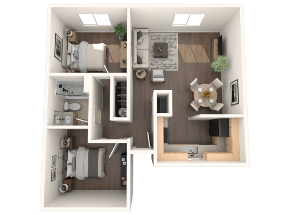 Aspire Eugene Apartments Willemette Floor Plan