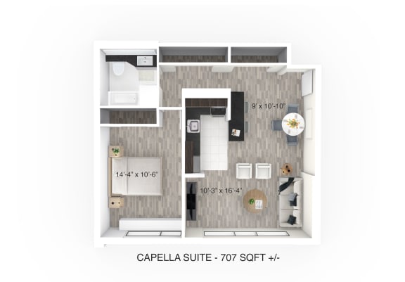 One Bedroom at 190 Smith Apartment for rent in Winnipeg