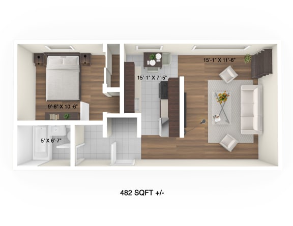1 Bedroom Suite at 43 Edmonton Street