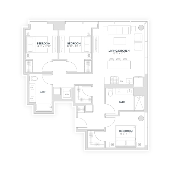 Floor Plan  floor plan 307 - Avra West Loop