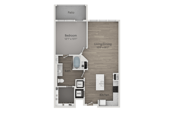 A1 Floor Plan at Veranda Apartments, Draper, Utah