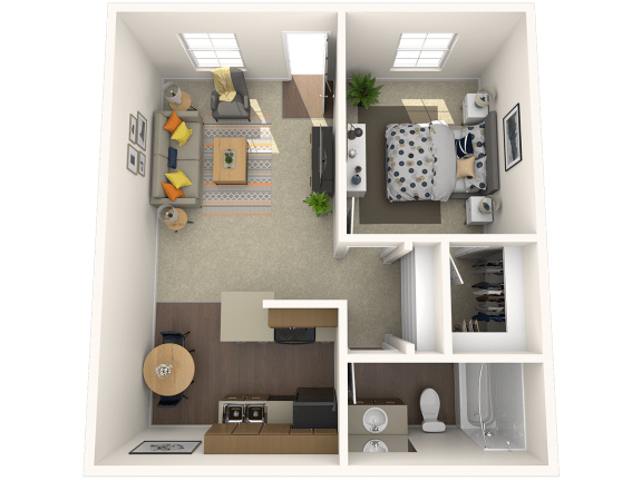 The Bisbee Spacious one bedroom apartment