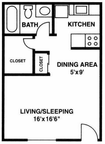 A1 floorplan, Villetta, Mesa, AZ
