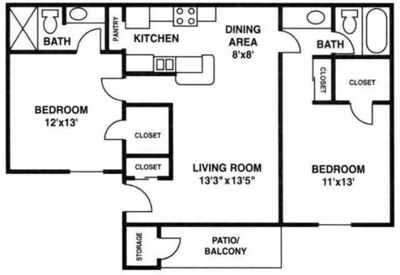 B2 floorplan, Villetta, Mesa, AZ