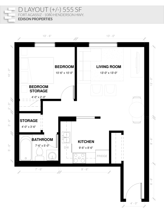 Floor Plans of Fort Agassiz in Winnipeg, MB