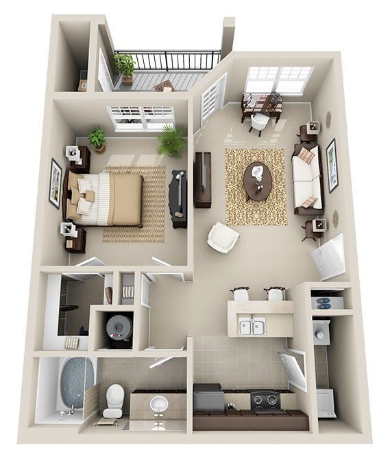 Floor Plans of AXIS Crossroads in Cary, NC