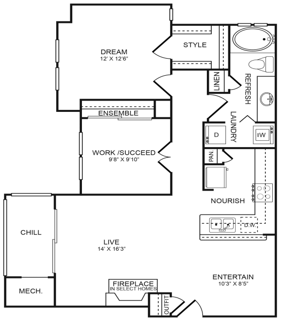 Floor Plan  Large apartments in Annapolis MD