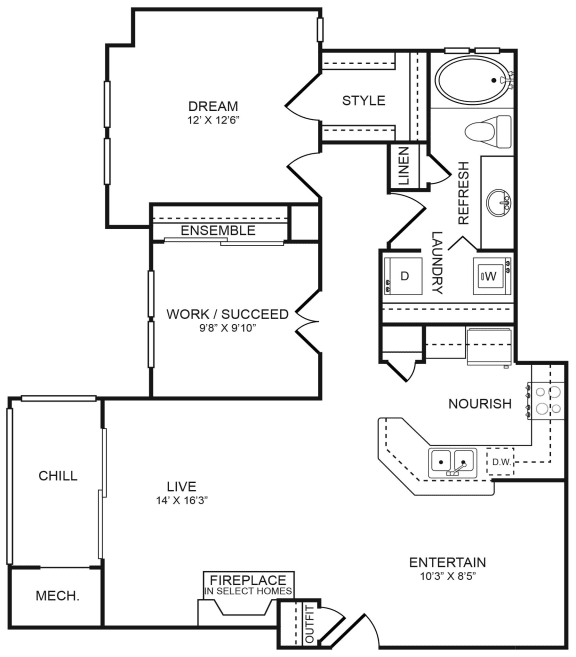 Large Apartments in Annapolis MD Floor Plans