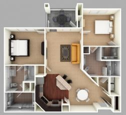 Wessinger Floor Plan at The Residence at Marina Bay, South Carolina, 29063