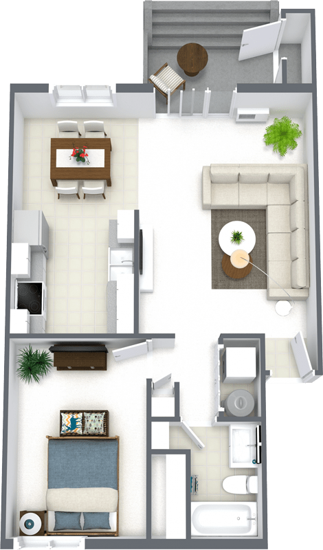 Floor Plan  1 - Bed