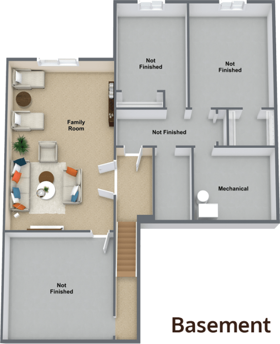 Dapple Grey 2 Bedroom 2 Bathroom Floor Plan 1,851 Sq.Ft. at StoneHorse at Wandermere, Washington, 99208