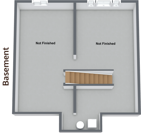 Mustang 3 Bedroom 2.5 Bathroom Floor Plan 1,627 Sq.Ft. at StoneHorse at Wandermere, Washington