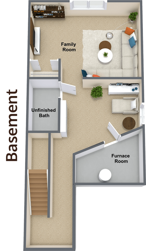 4 Bedroom 2.5 Bathroom Floor Plan 2,179 Sq.Ft. at StoneHorse at Wandermere, Spokane, WA