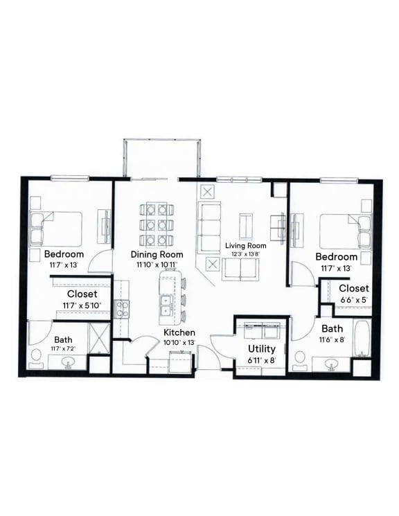 Schmidt Floor Plan | SoRoc on Maine