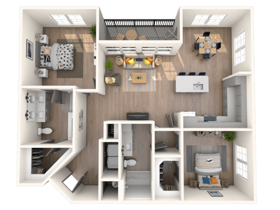 B4 Floor Plan | The District at Rosemary