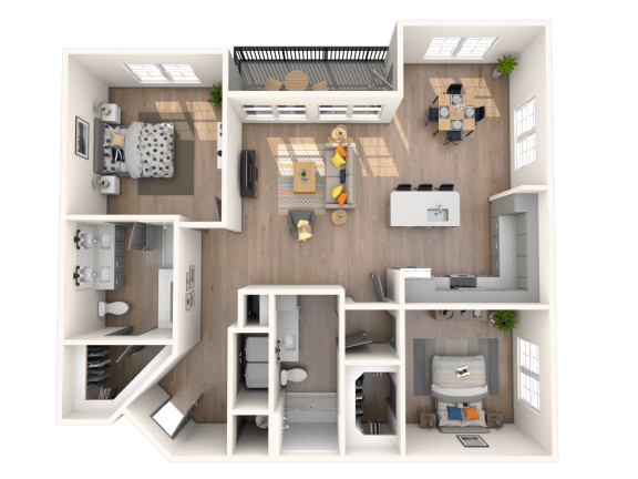 B5 Floor Plan | The District at Rosemary