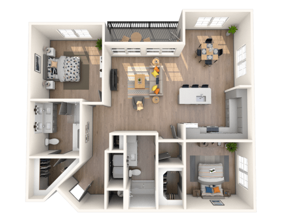 B6 Floor Plan | The District at Rosemary