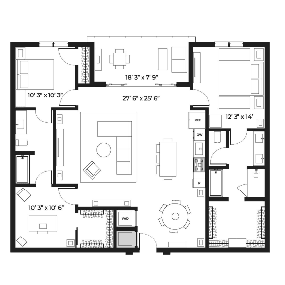 Lux 1495 Floor Plan | SLX Atlanta