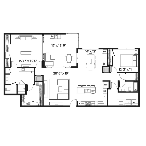 La Lux 2030 Floor Plan | SLX Atlanta