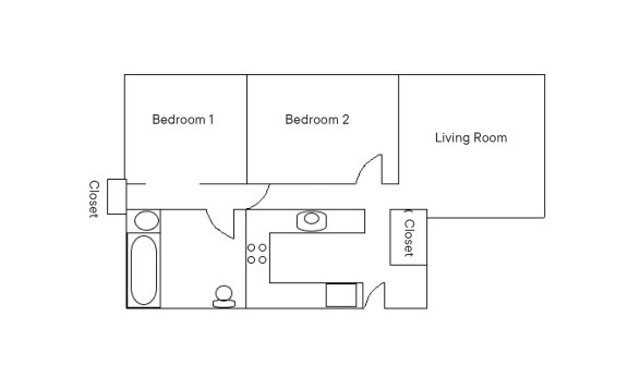 The Granite Floor Plan | Residences at Manchester Place