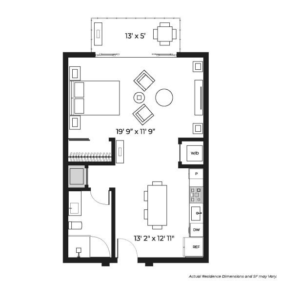 Studio 685 Floor Plan | SLX Atlanta