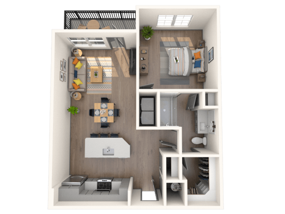 Floor Plan  A5 Floor Plan | The District at Rosemary