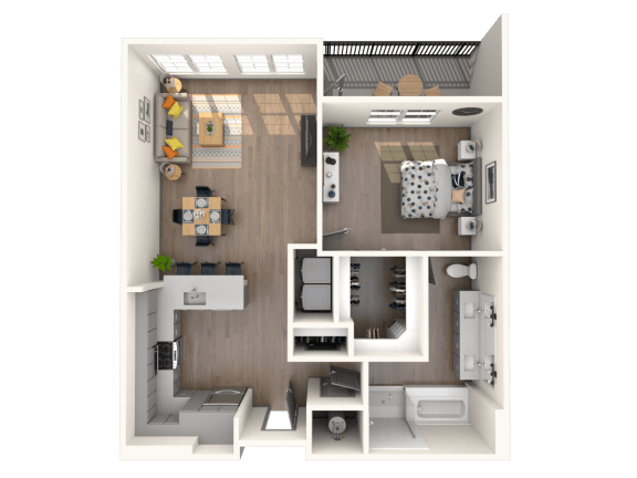 A7 Floor Plan | The District at Rosemary
