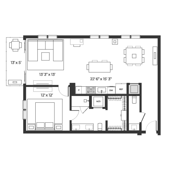 Lux 1045 Floor Plan | SLX Atlanta