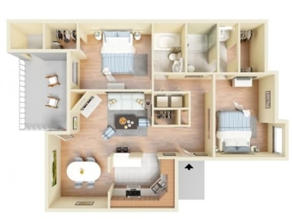 Bahamas Deluxe Floor Plan Bahamas Deluxe Floor Plan | Caribbean Villas